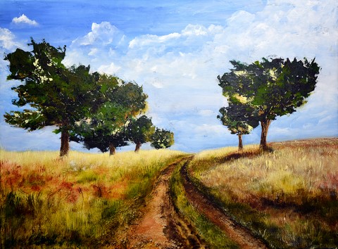 Dans les Blés et Herbes Folles - 80x60